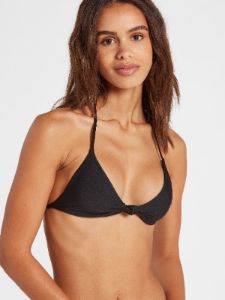 Simply Seamless Triangle Bikini Top - Black sold by Volcom