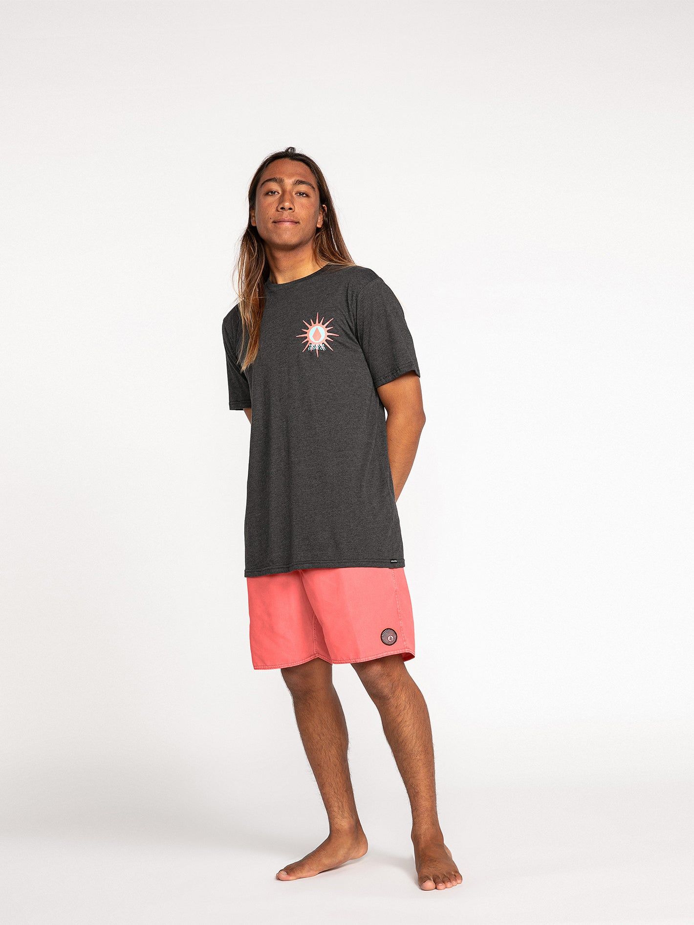 Fun Burn Short Sleeve Tee - Dark Black Heather sold by Volcom product image thumbnail 5