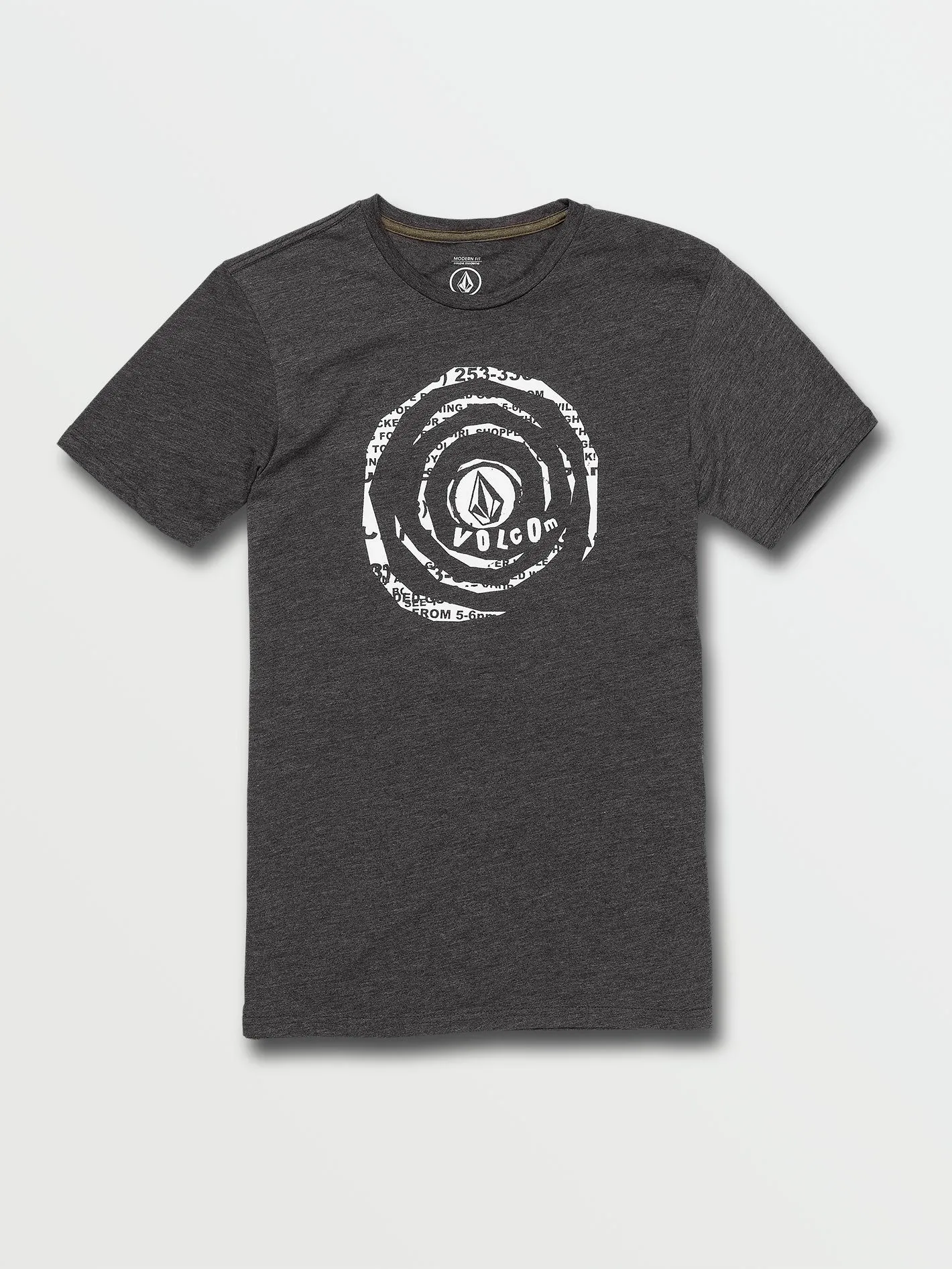 Shred Stone Short Sleeve Tee - Heather Black sold by Volcom