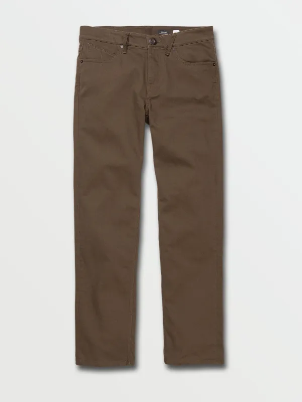 Solver 5 Pocket Slub Modern Fit Pants - Wren sold by Volcom