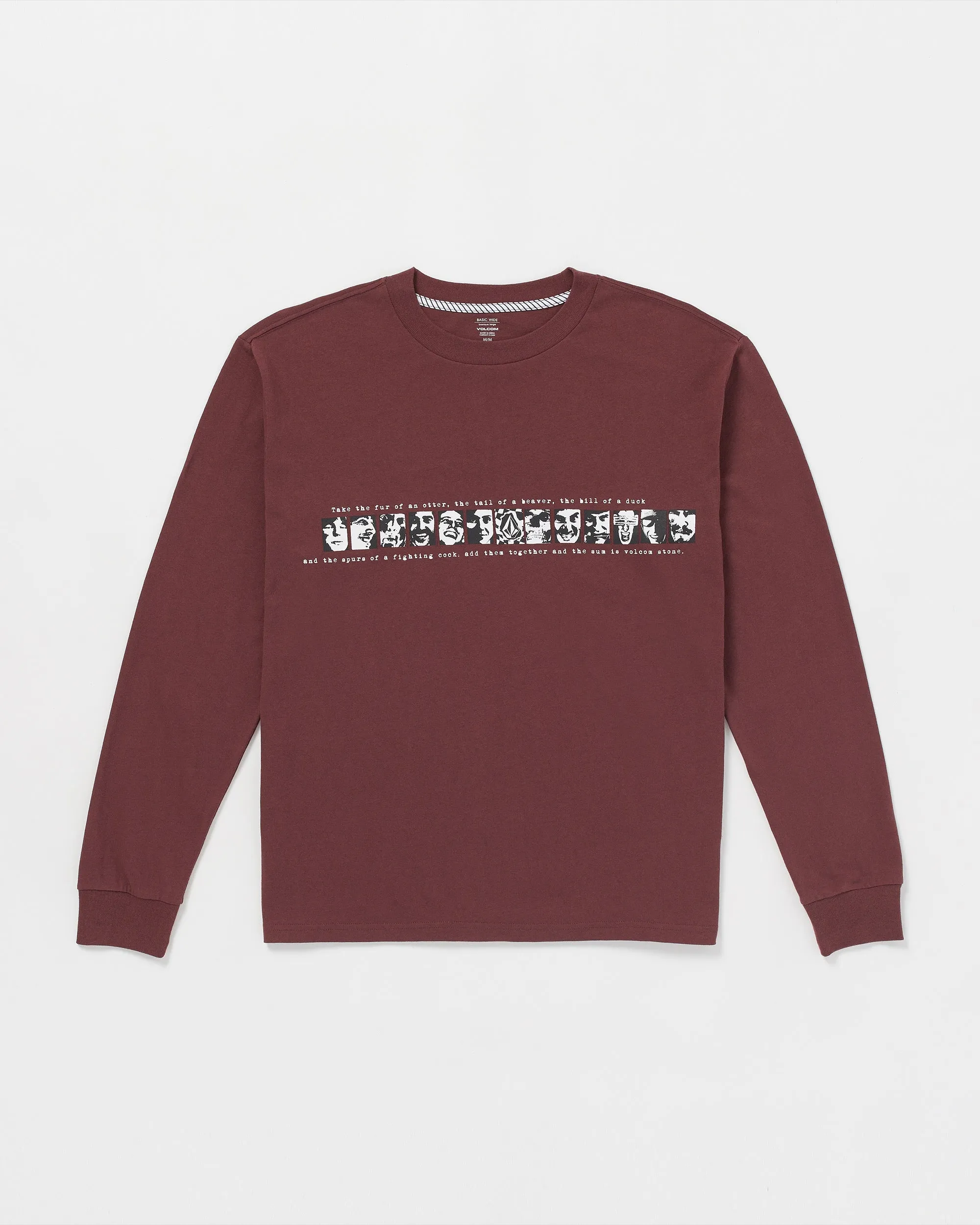 Skate Vitals Remy Long Sleeve Tee 2 - Merlot sold by Volcom product image thumbnail 4