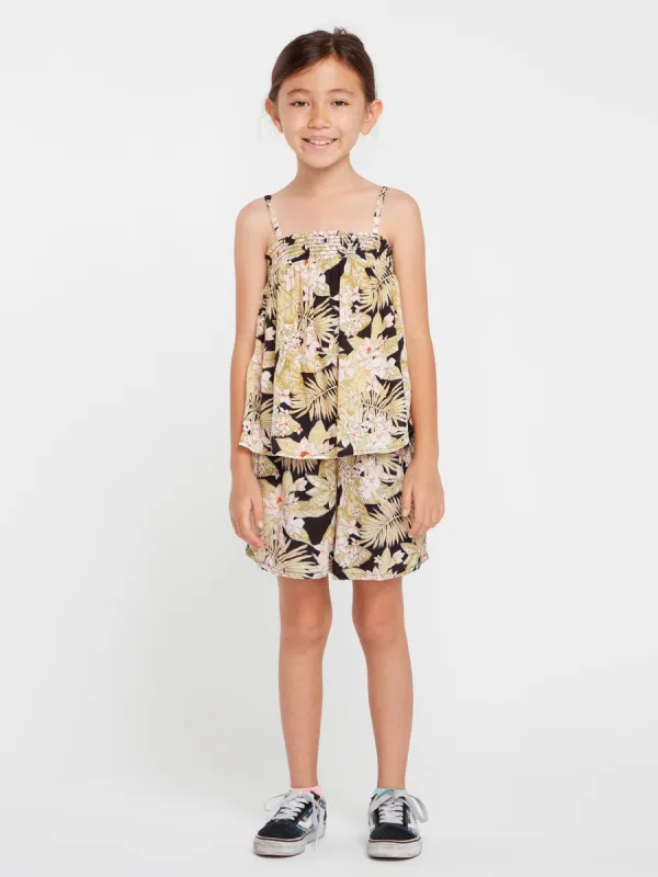 Girls Frondly Fire Cami - Black Combo sold by Volcom