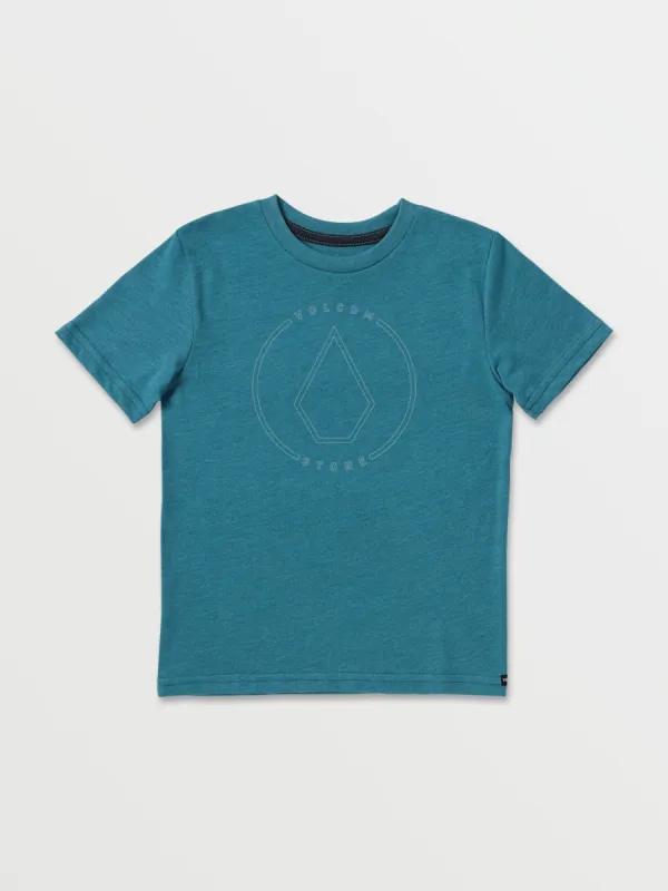 Little Boys Rim Stone Short Sleeve Tee - Mosaic Blue Heather sold by Volcom