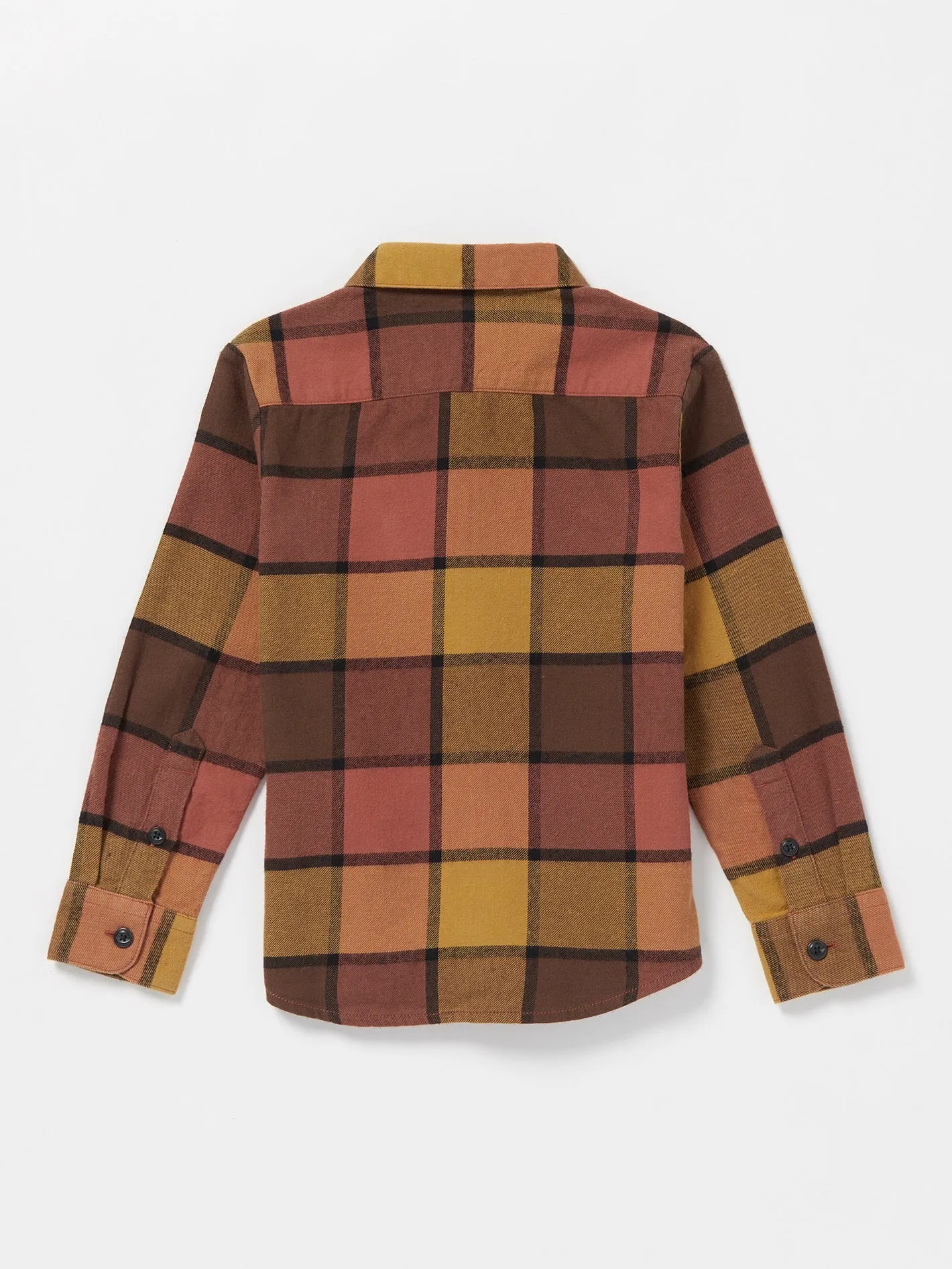 Little Boys Caden Plaid Flannel - Burro Brown sold by Volcom product image thumbnail 2