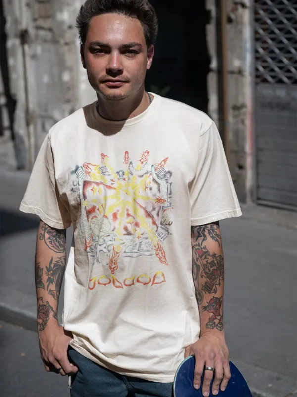 Featured Artist Sam Ryser Short Sleeve Tee - Off White made by Volcom