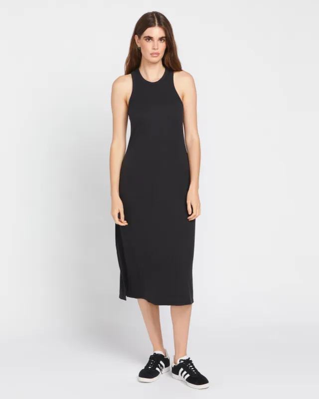 Stonelight Rib Dress - Black made by Volcom