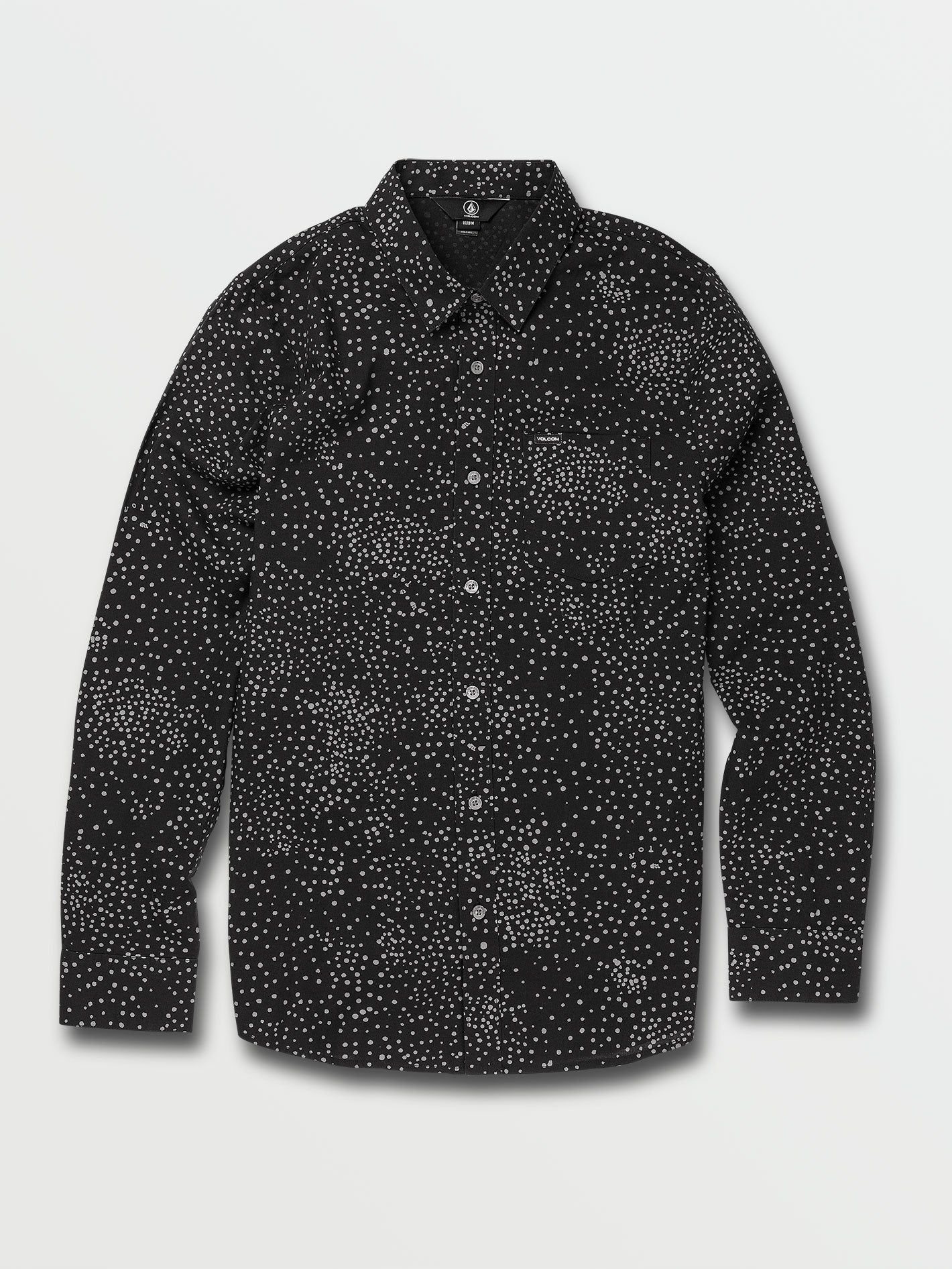 Warbler Long Sleeve Shirt - Black Print sold by Volcom