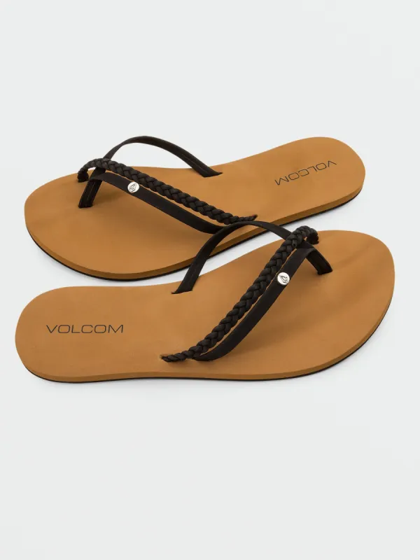 Thrills Ii Sandals - Black sold by Volcom
