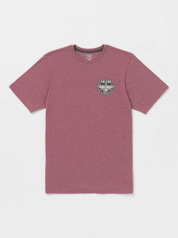 Wing It Short Sleeve Tee - Oxblood Heather sold by Volcom