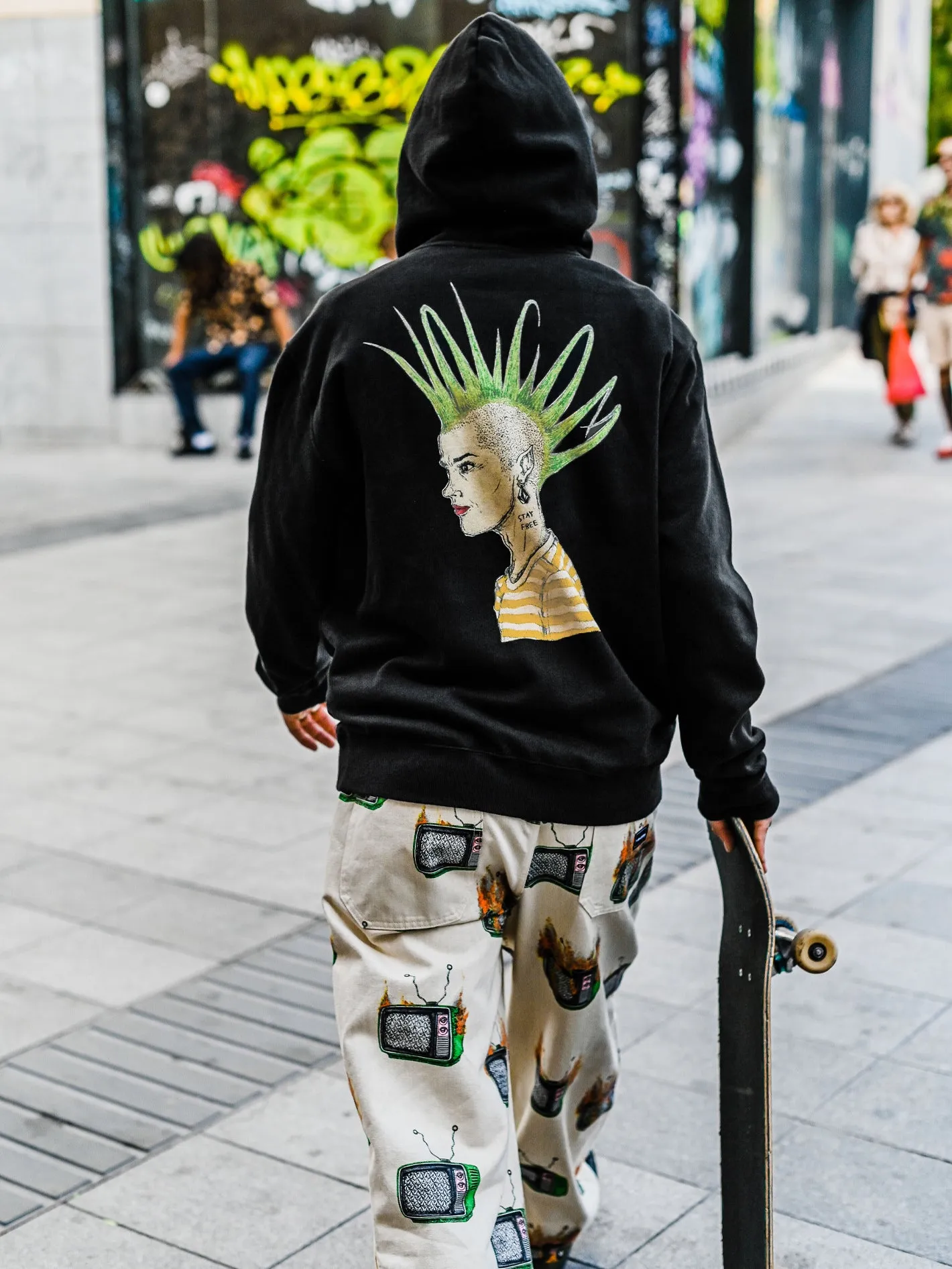 Featured Artist Justin Hager Pullover Hoodie - Black sold by Volcom