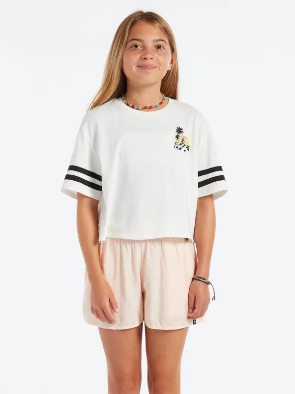 Girls Truly Stoked Tee - Star White sold by Volcom