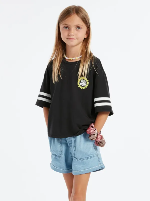 Girls Truly Stoked Tee - Black sold by Volcom