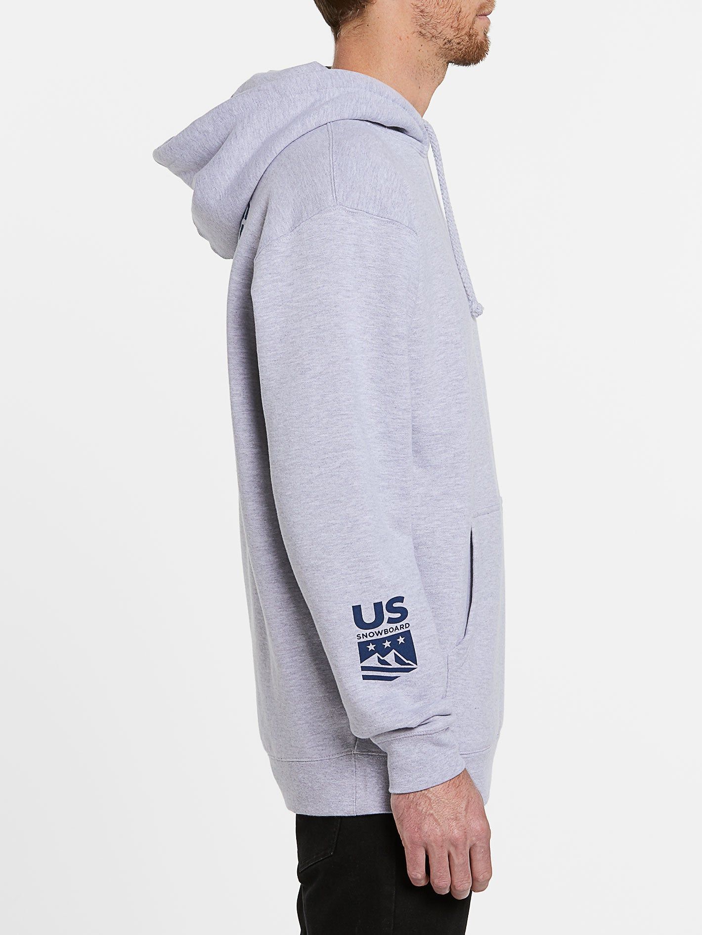 Mens USA Pullover - Heather Grey sold by Volcom product image thumbnail 3