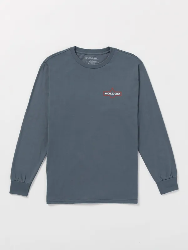 Branding Iron Long Sleeve Tee - Dark Slate sold by Volcom