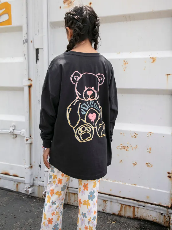 Girls Werkin Doubles Long Sleeve Tee - Black sold by Volcom
