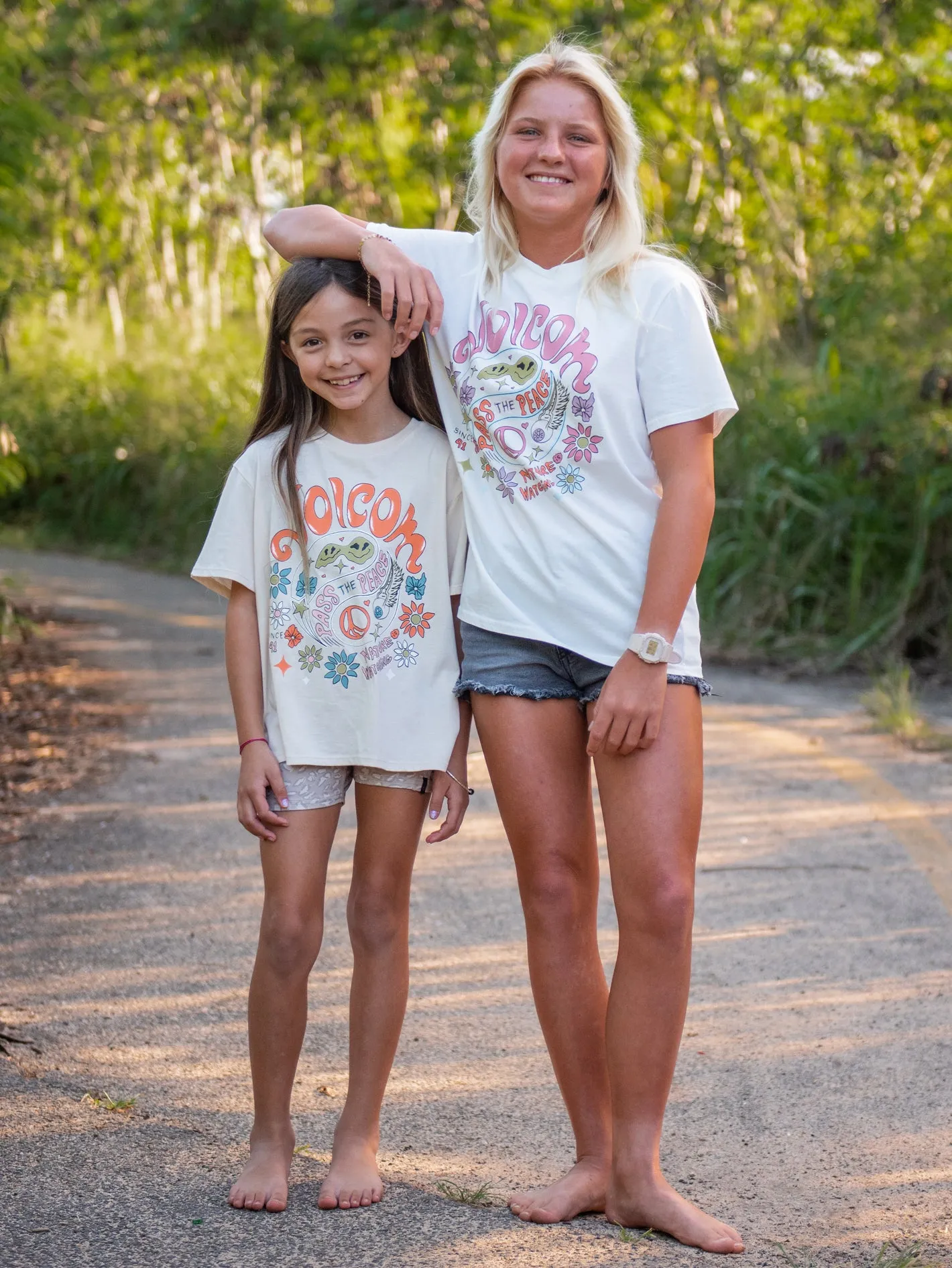 Girls Truly Stoked Boyfriend Tee - Sand sold by Volcom product image thumbnail 2