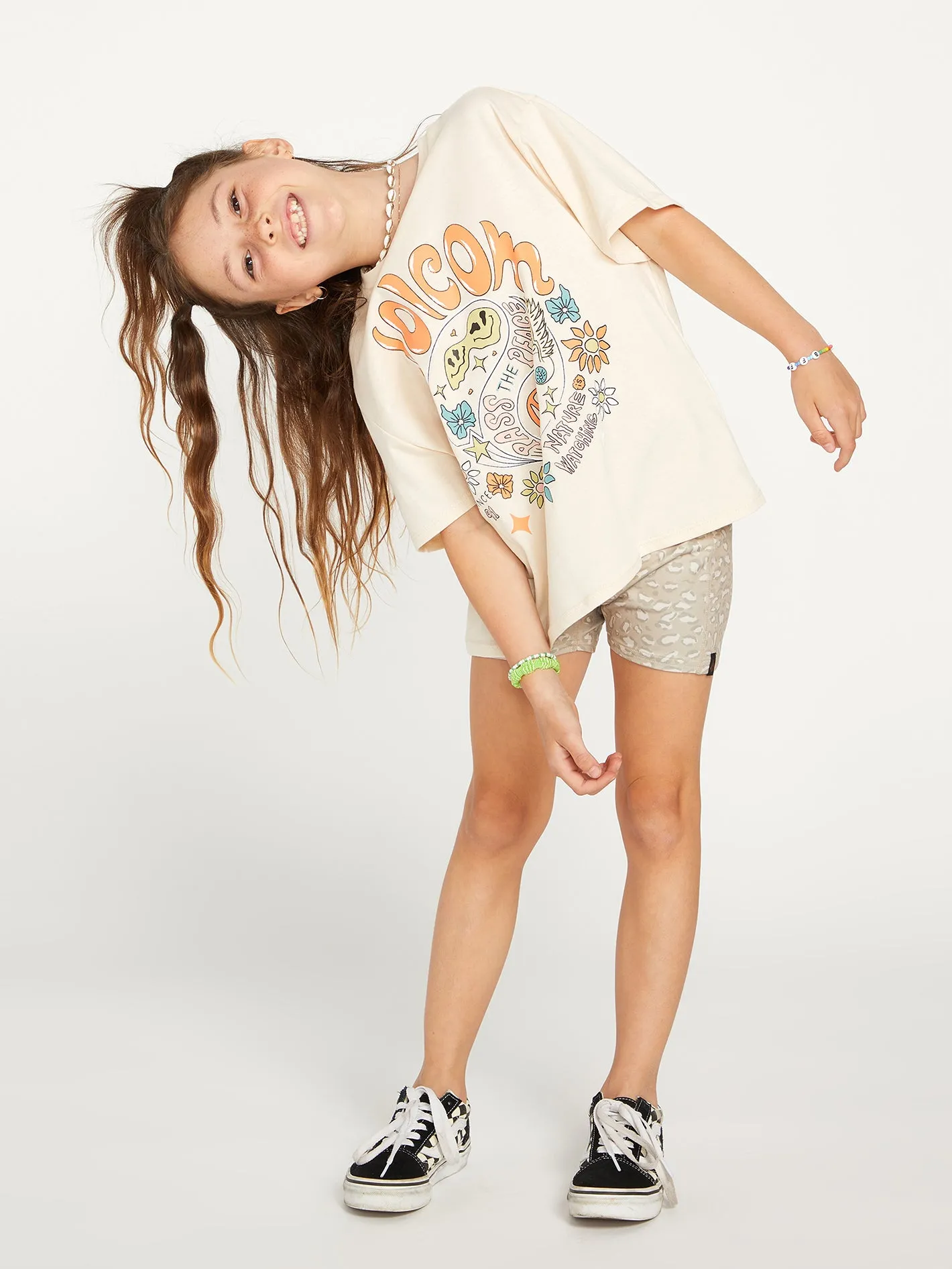 Girls Truly Stoked Boyfriend Tee - Sand sold by Volcom