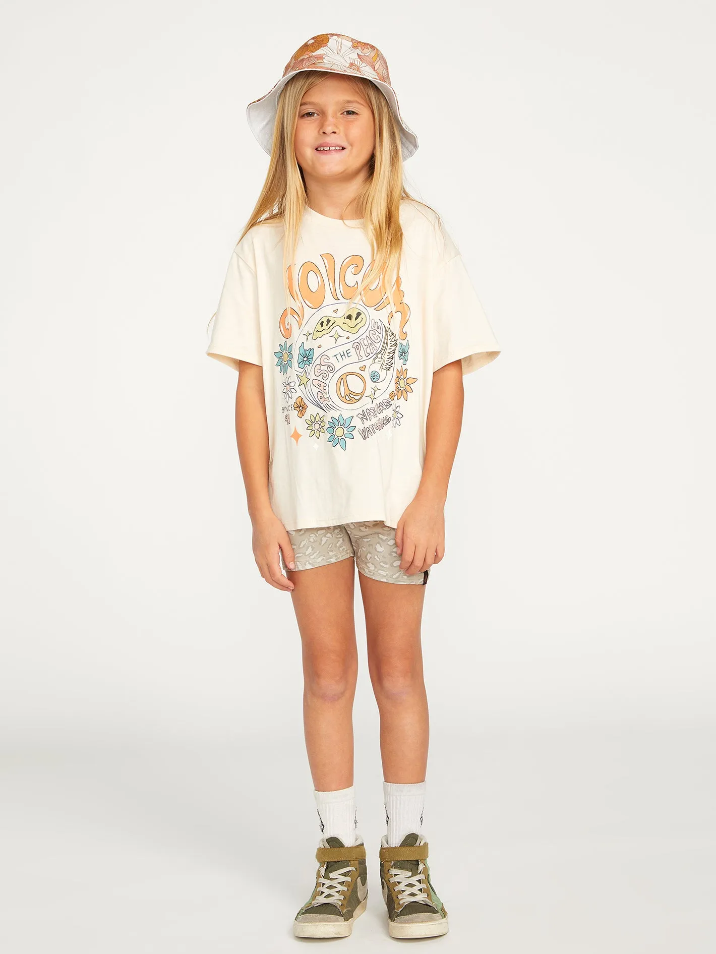 Girls Truly Stoked Boyfriend Tee - Sand sold by Volcom product image thumbnail 5