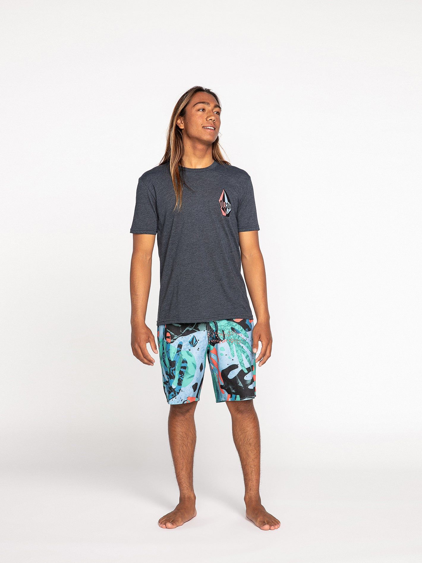 Stoney Fill Short Sleeve Tee - Navy Heather sold by Volcom product image thumbnail 5