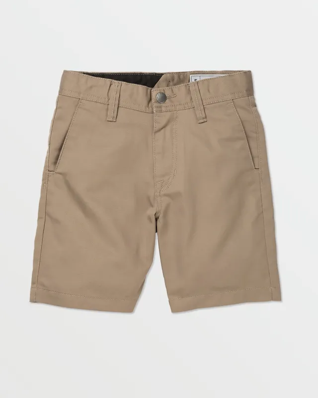 Little Boys Frickin Chino Shorts - Khaki sold by Volcom