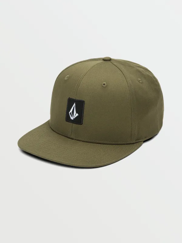 V Square Snapback Hat - Military sold by Volcom