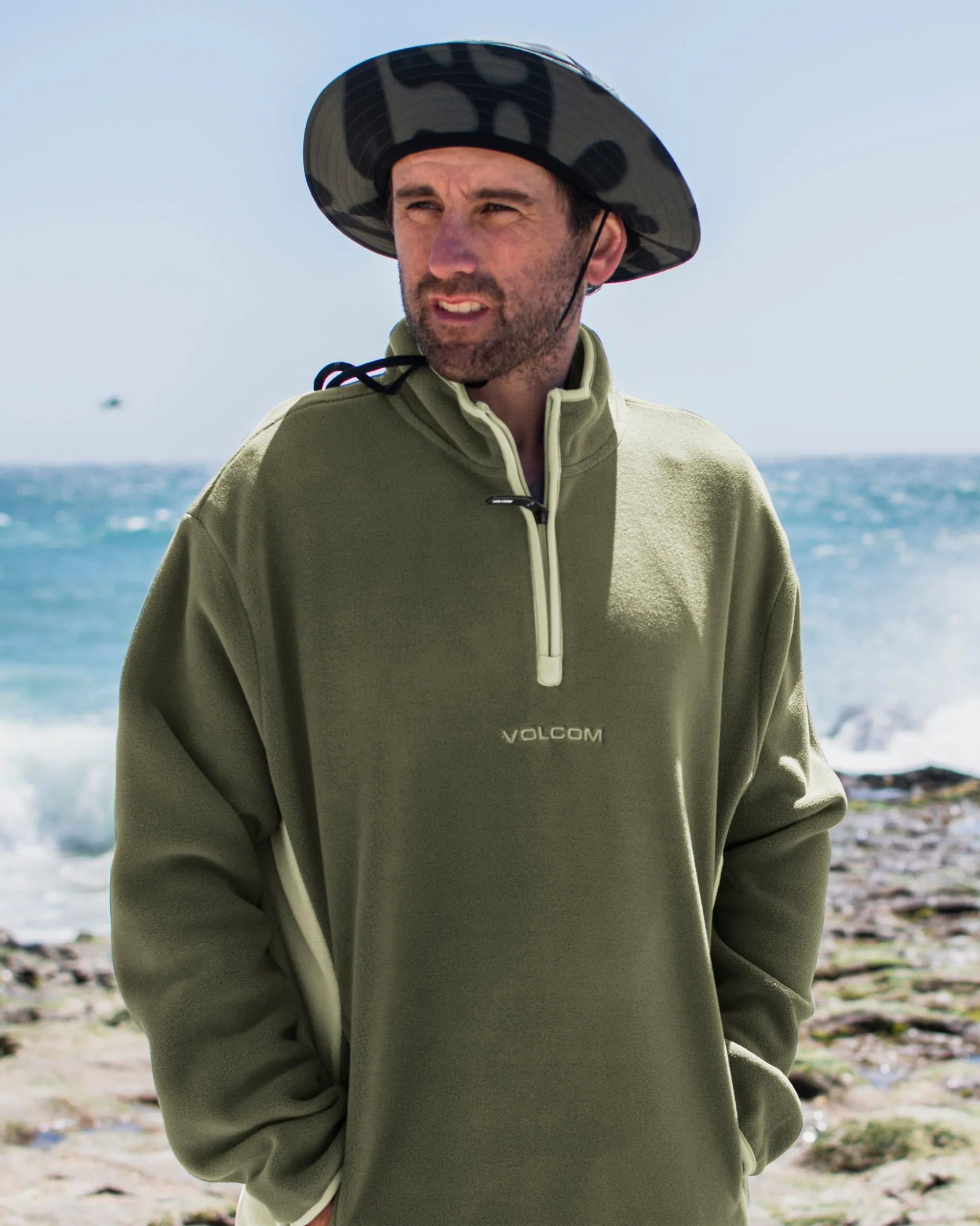 Error 92 Mock Neck Sweatshirt - Winter Moss sold by Volcom product image thumbnail 3