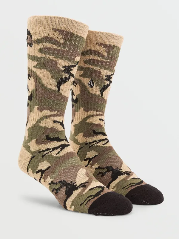 Vibes Socks - Covert Green sold by Volcom