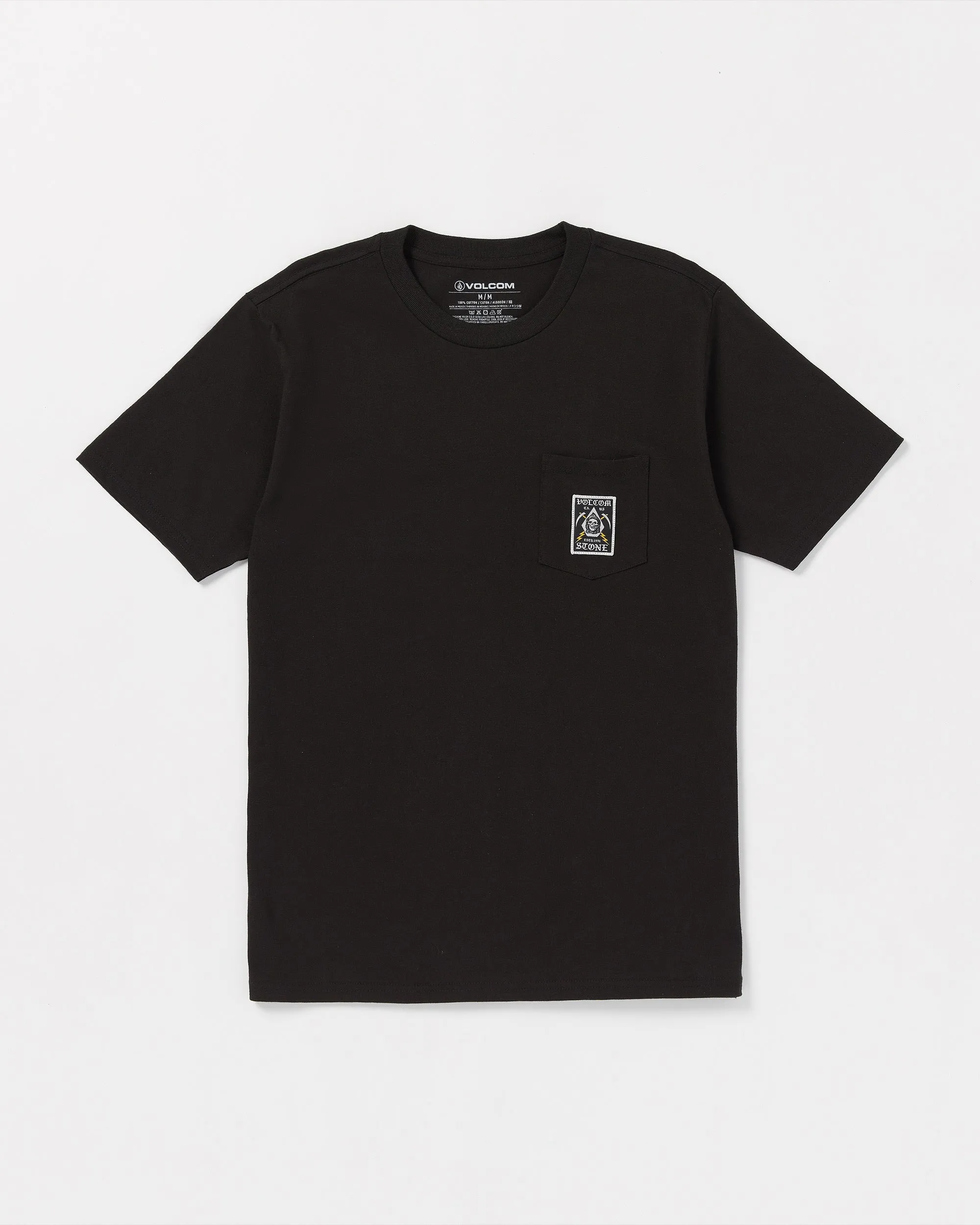Pocket Label Short Sleeve Tee - Black sold by Volcom