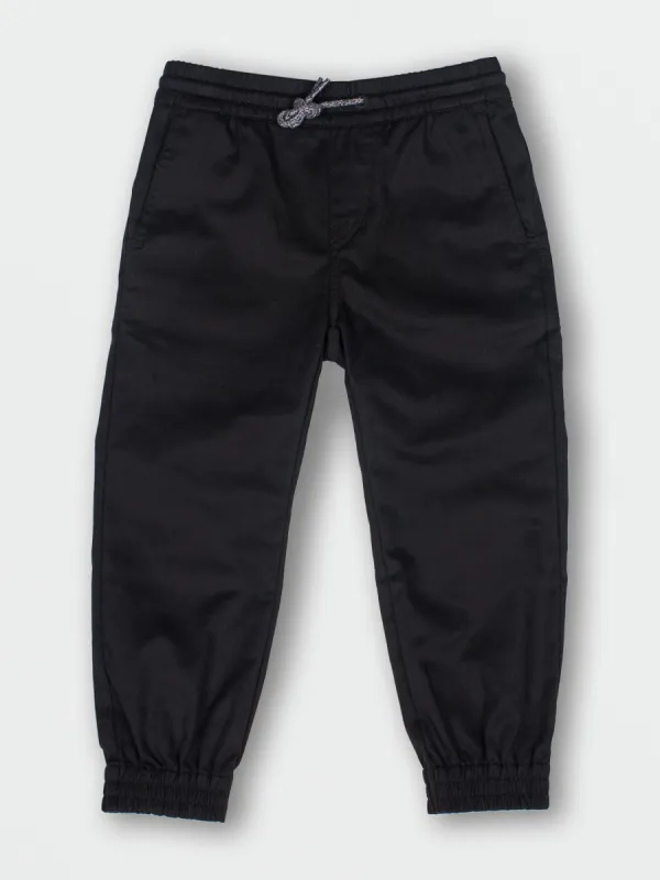 Little Boys Frickin Slim Joggers - Black sold by Volcom