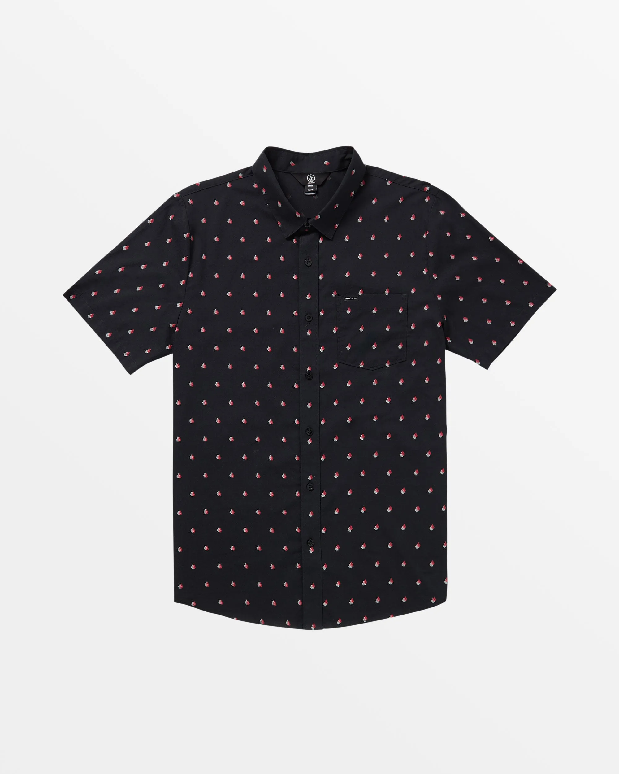 Macking Short Sleeve Woven Top - Black sold by Volcom