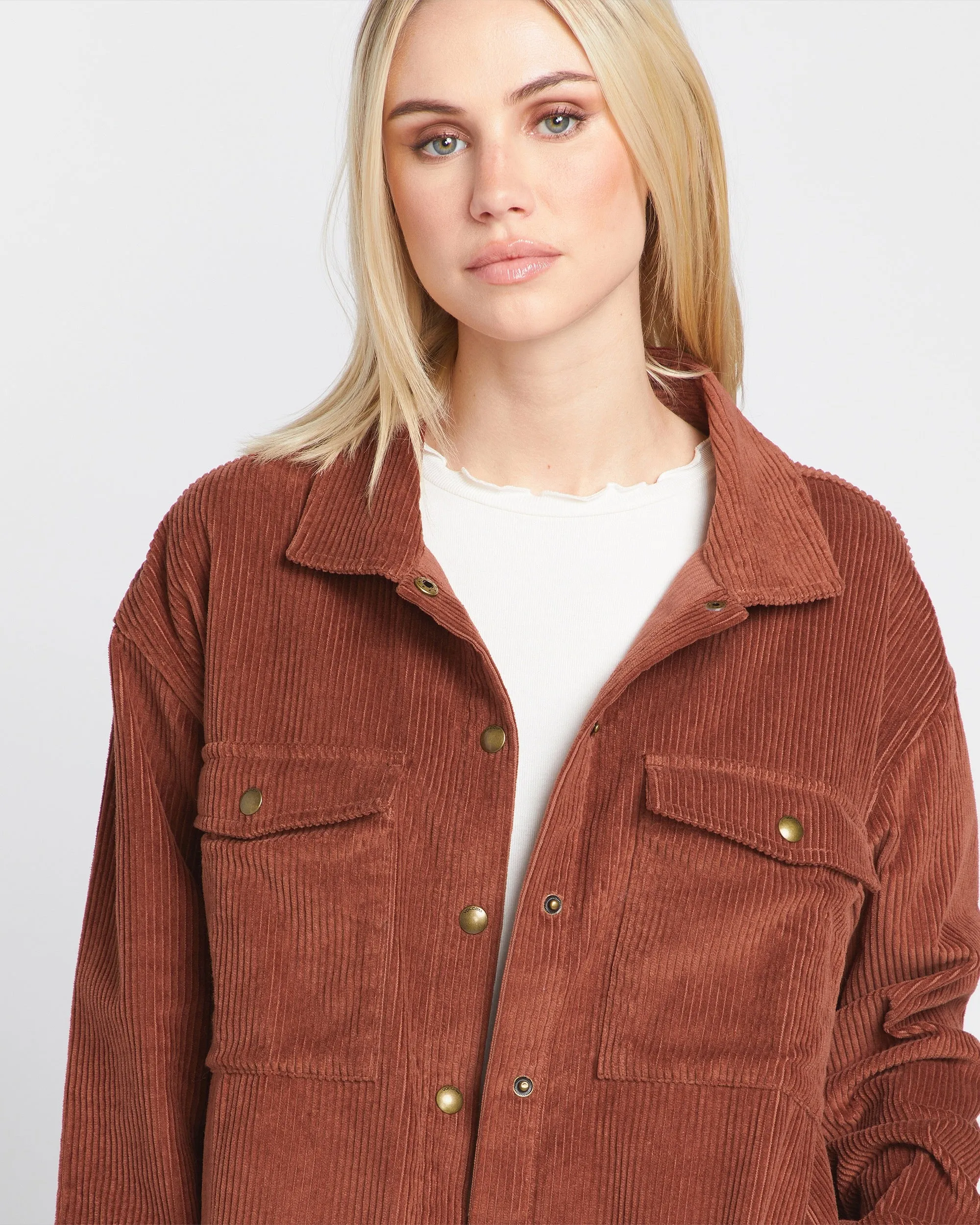 Power Chord Shacket - Chestnut Brown sold by Volcom product image thumbnail 5