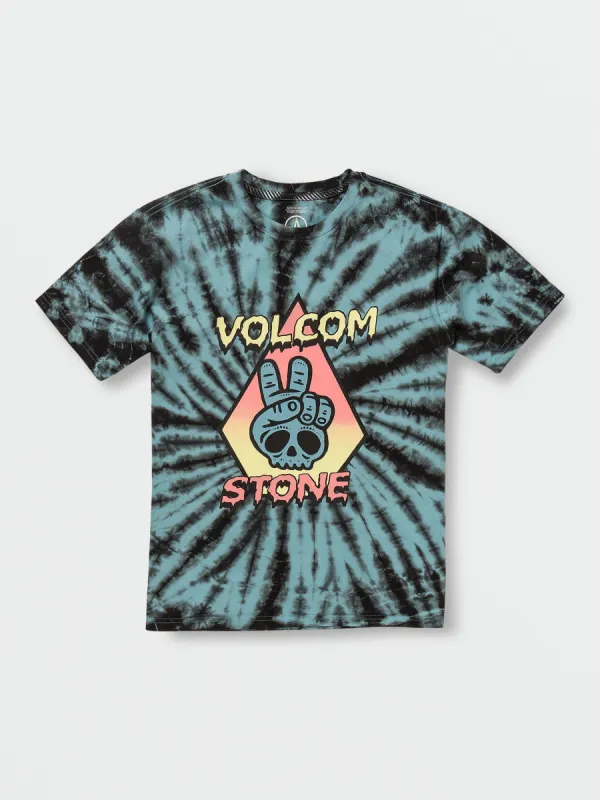 Little Boys Caiden Dye Short Sleeve Tee - Pale Aqua made by Volcom