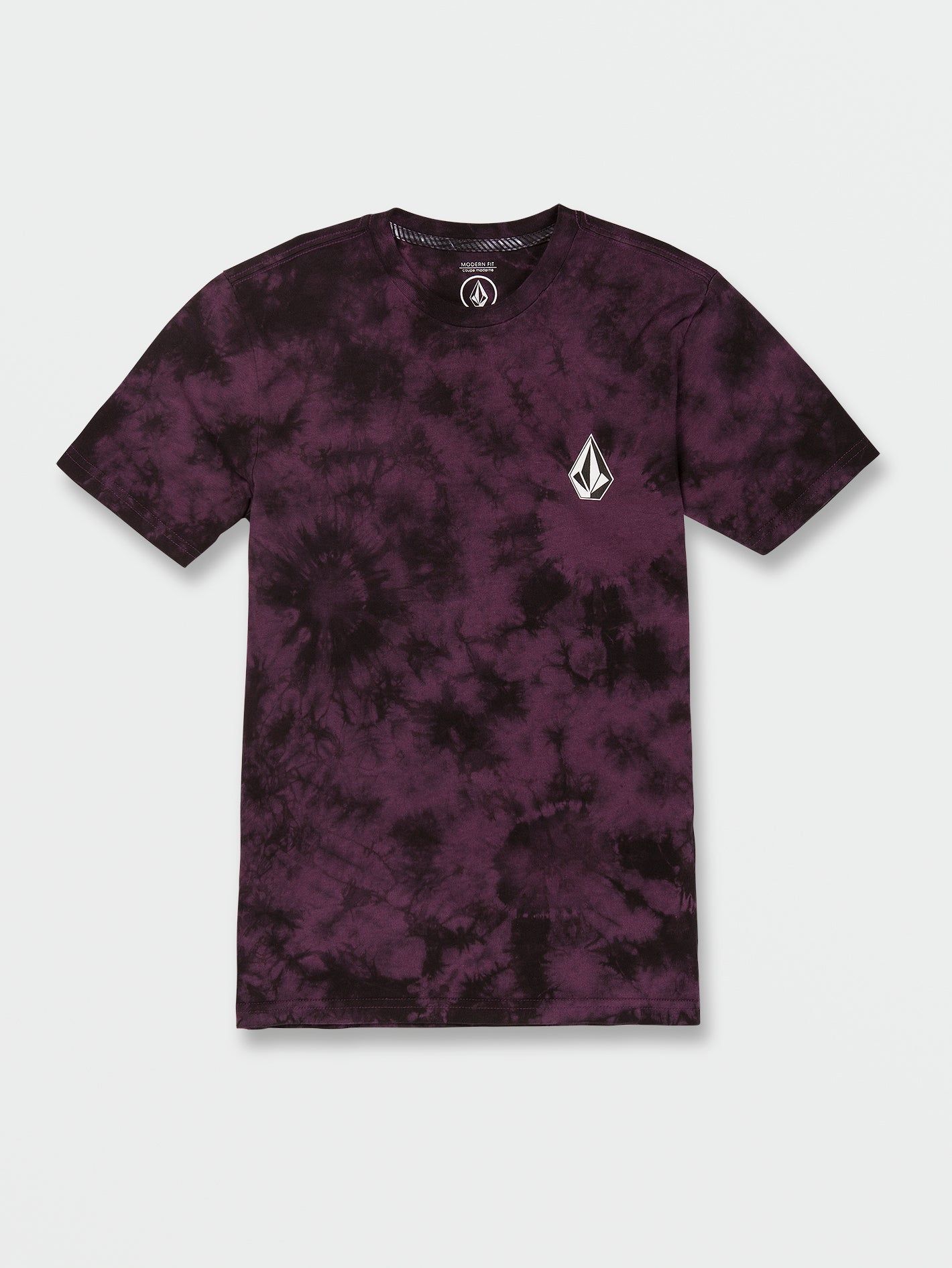 Big Boys Iconic Stone Dye Short Sleeve Tee - Mulberry sold by Volcom
