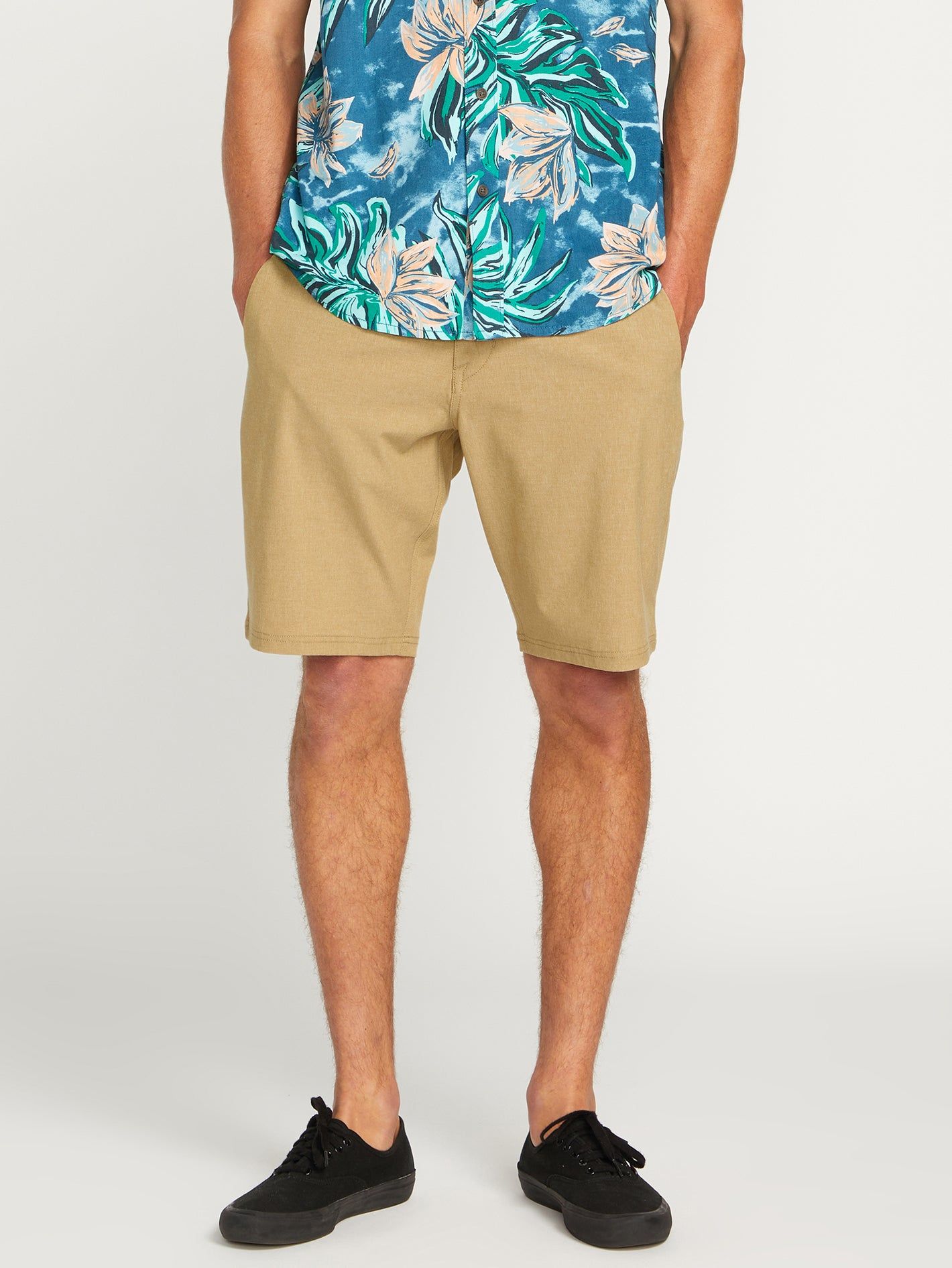 Frickin Cross Shred Static Shorts - Dark Khaki sold by Volcom