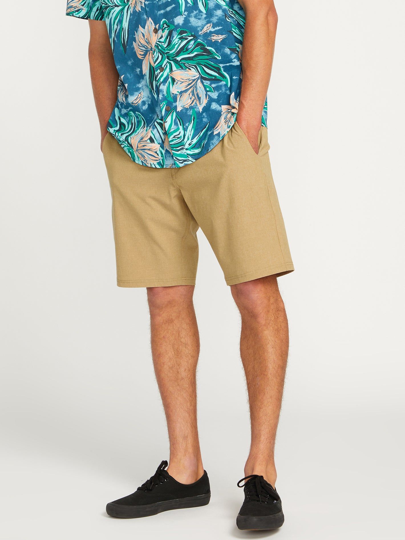 Frickin Cross Shred Static Shorts - Dark Khaki sold by Volcom product image thumbnail 2