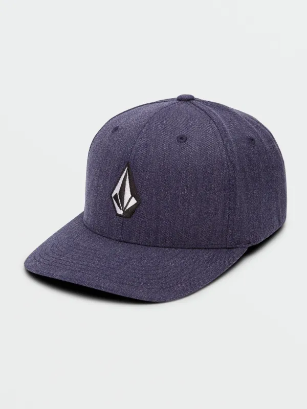 Full Stone Heather Xfit Hat - Navy Heather sold by Volcom