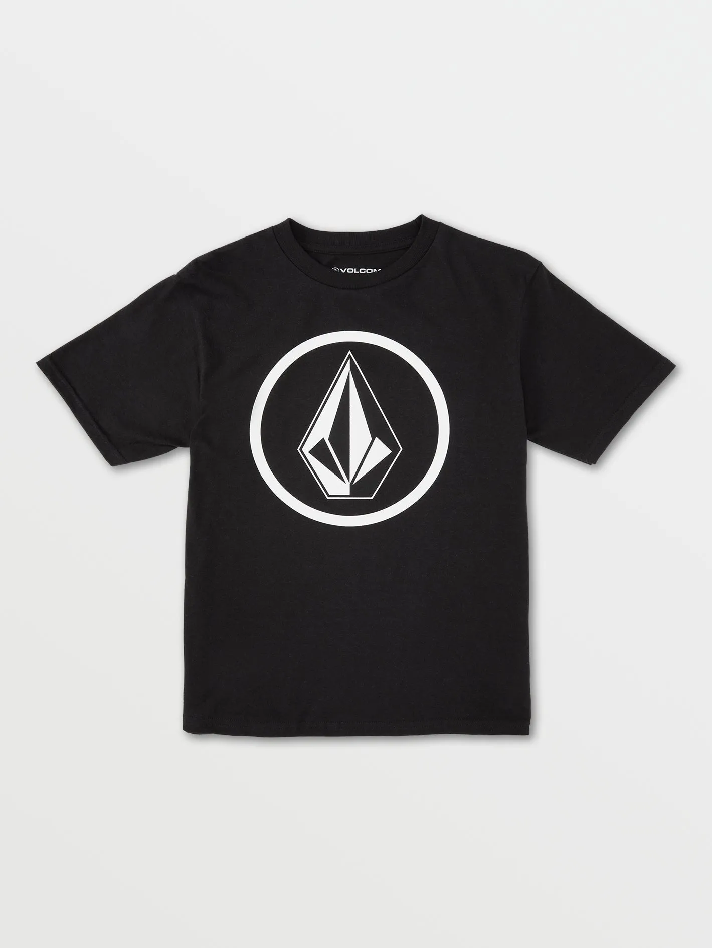 Big Boys Circle Stone Fill Short Sleeve Tee - Black sold by Volcom