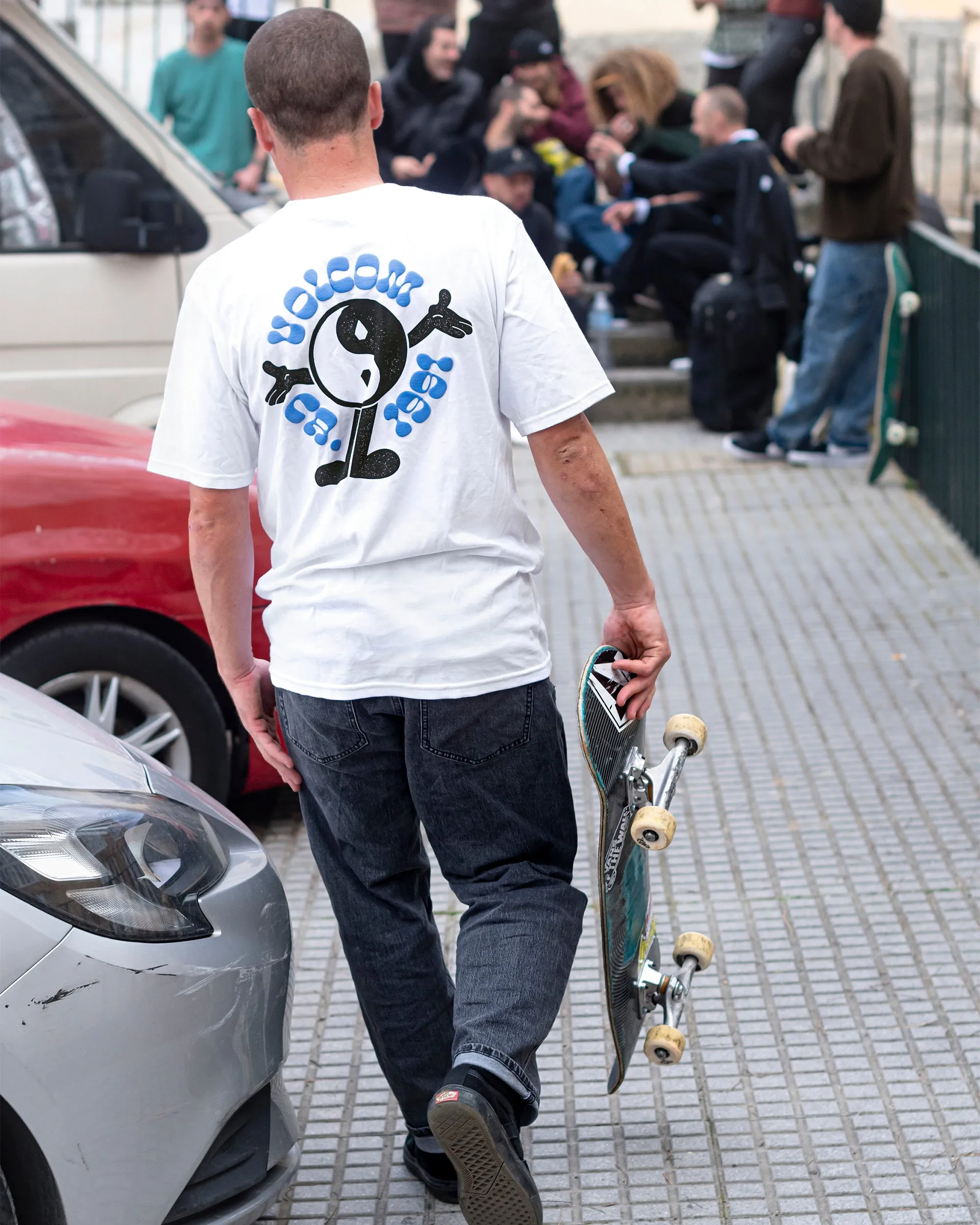 Happy Days Short Sleeve Tee - White sold by Volcom product image thumbnail 2