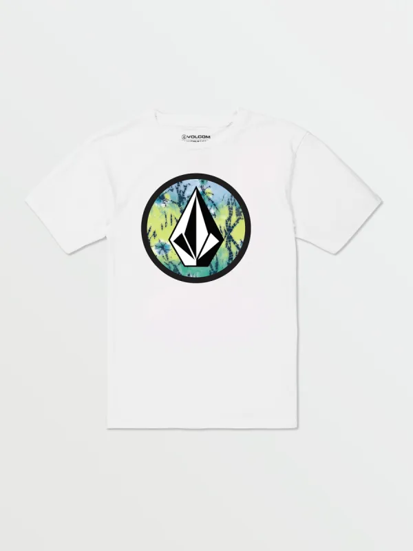Little Boys Crisp Stone Fill Short Sleeve Tee - White sold by Volcom