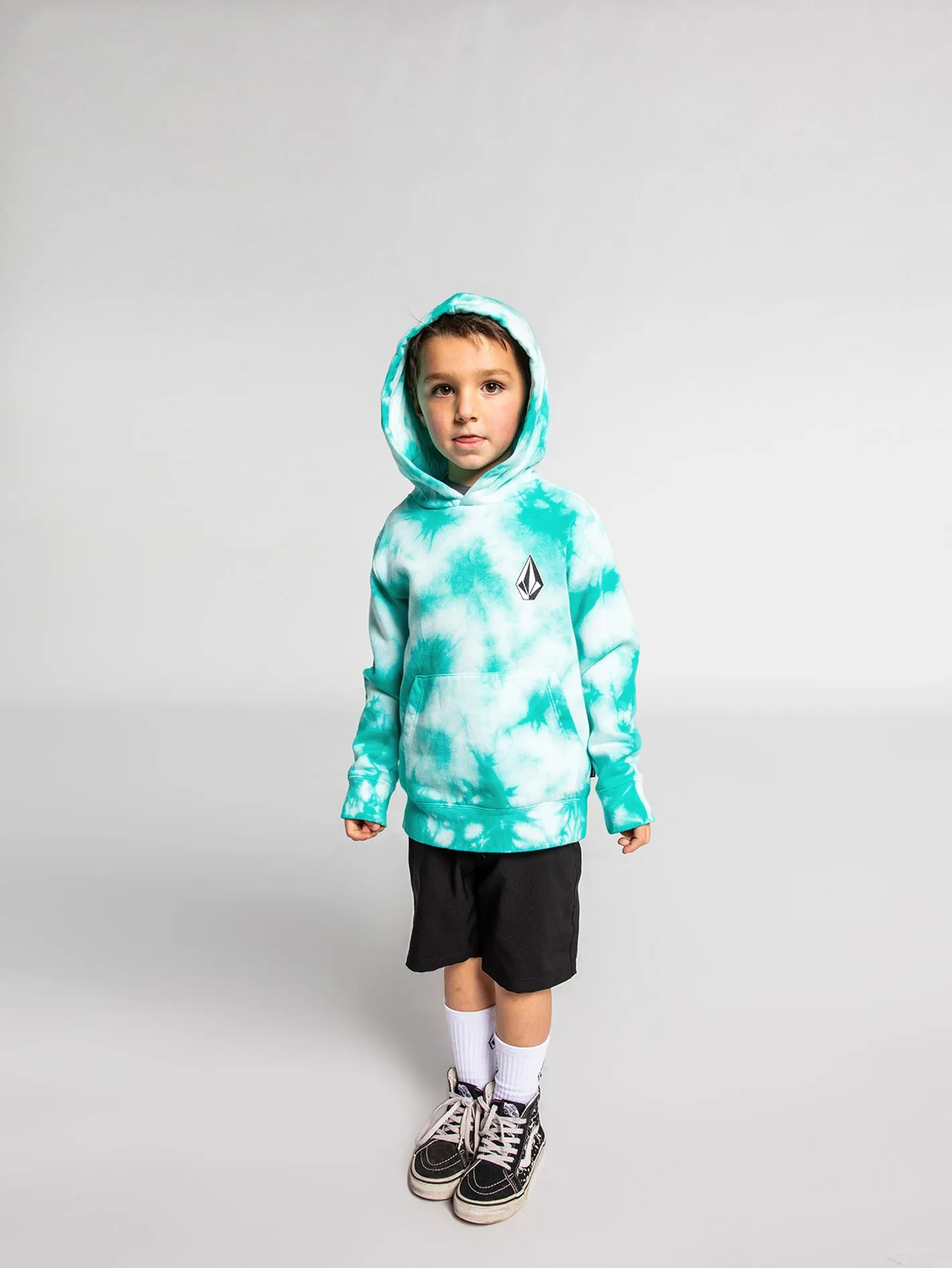 Little Boys Iconic Stone Hoodie - Tie Dye sold by Volcom