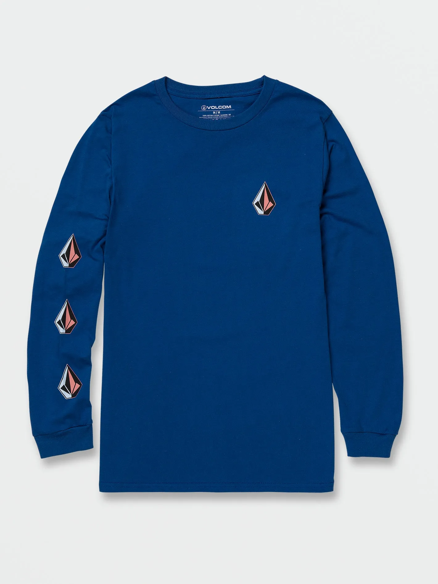 Iconic Stone Long Sleeve Tee - Royal sold by Volcom