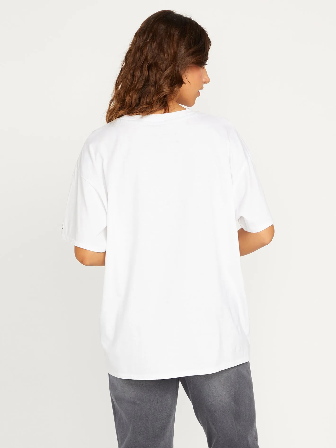 Stones Throw Solid Short Sleeve Tee - White sold by Volcom product image thumbnail 2
