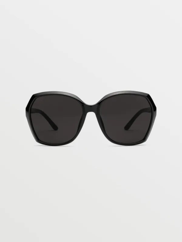 Psychic Sunglasses - Gloss Black/Gray sold by Volcom