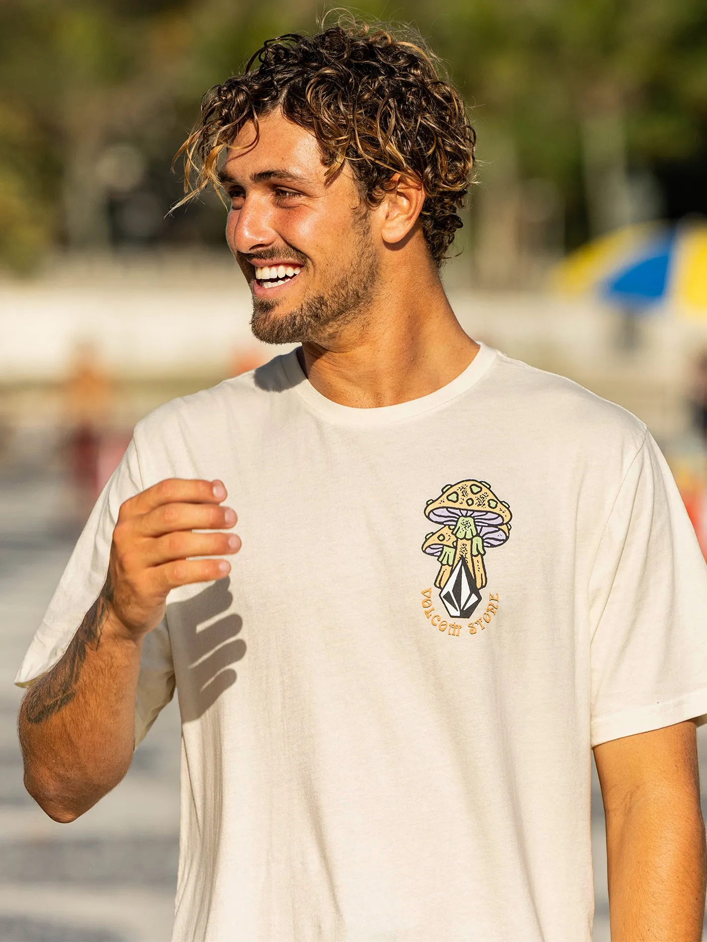 Farm to Yarn Psychike Short Sleeve Tee- Off White sold by Volcom product image thumbnail 2