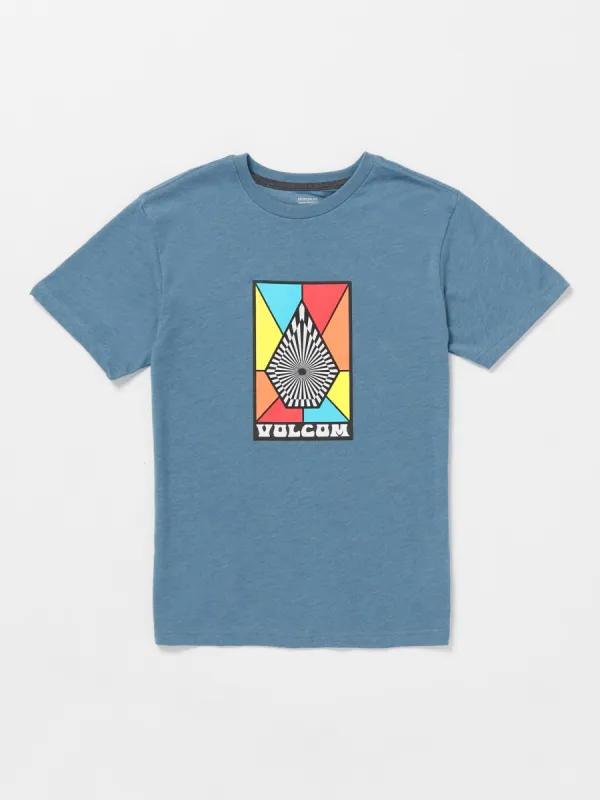 Big Boys Mosiac Short Sleeve Tee - Indigo Ridge Heather sold by Volcom