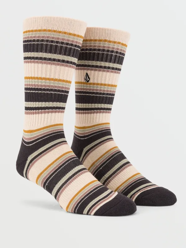 Stripes Socks - Seagrass Green sold by Volcom