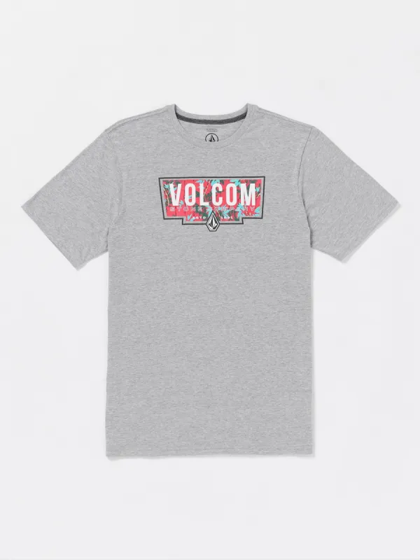 Fill Up Short Sleeve Tee - Heather Grey sold by Volcom