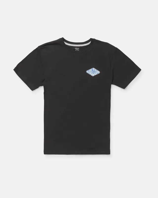Little Boys Dizzy Daze Short Sleeve Tee - Black sold by Volcom