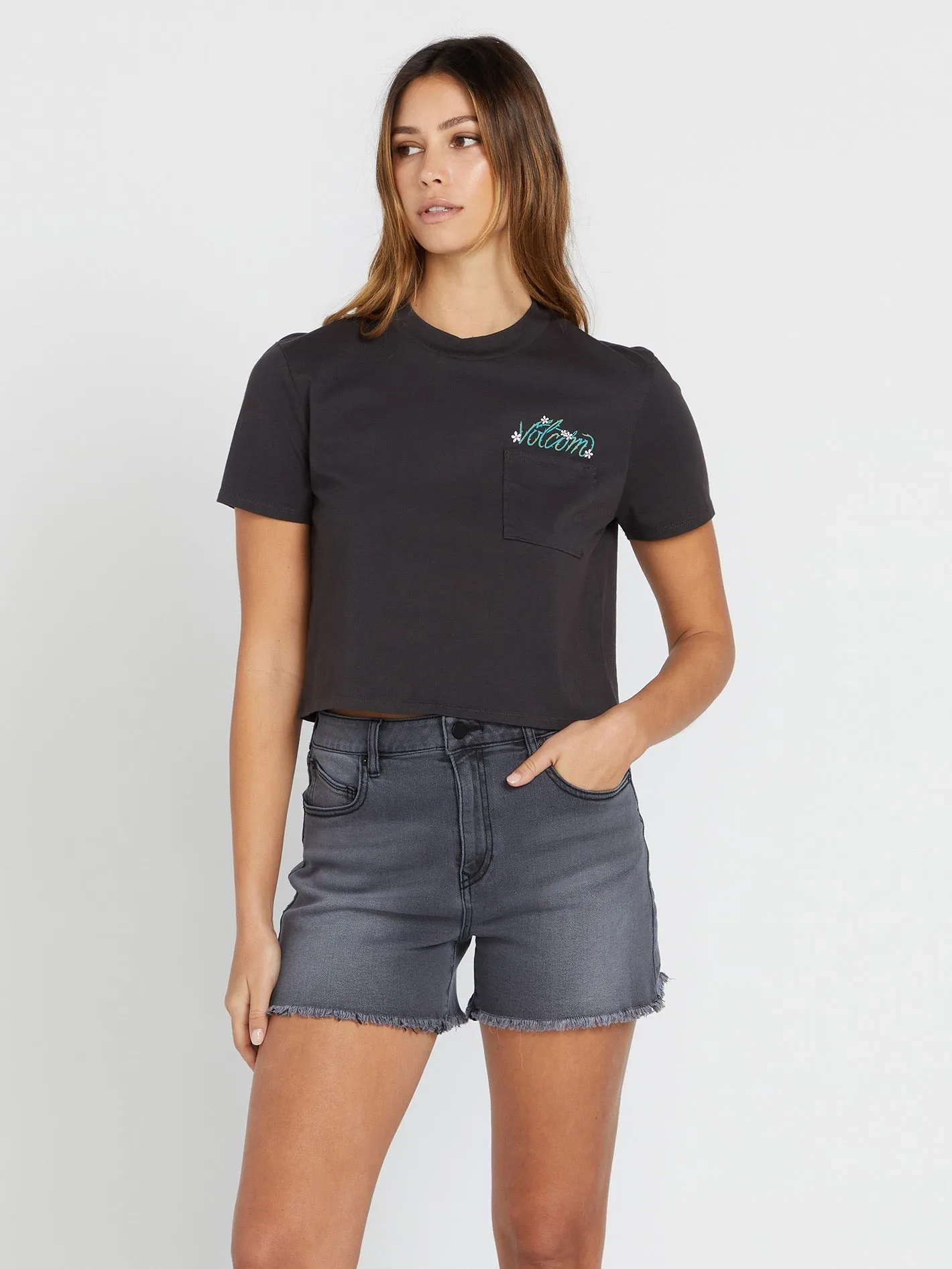 Pocket Dial Tee - Vintage Black sold by Volcom product image thumbnail 2
