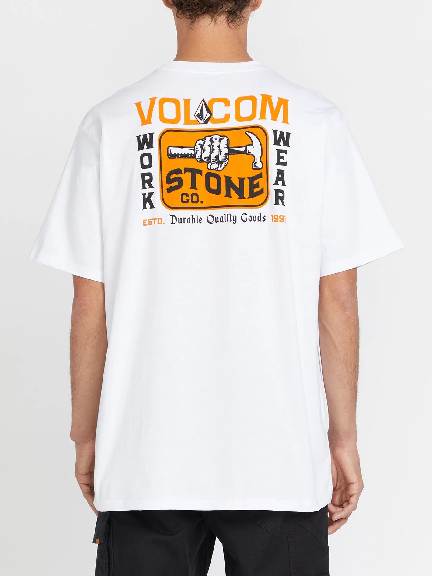 Volcom Workwear Nailed Short Sleeve Tee - White sold by Volcom product image thumbnail 2